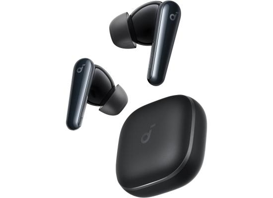 Anker soundcore Liberty 5, Noise-Cancelling Wireless Earbuds, 2x Stronger Voice Reduction, Real-Time Adaptive Noise Cancellation, Fast Charging, Dolby Audio, 6-Mic AI Clear Calls, Long Battery Life - Black